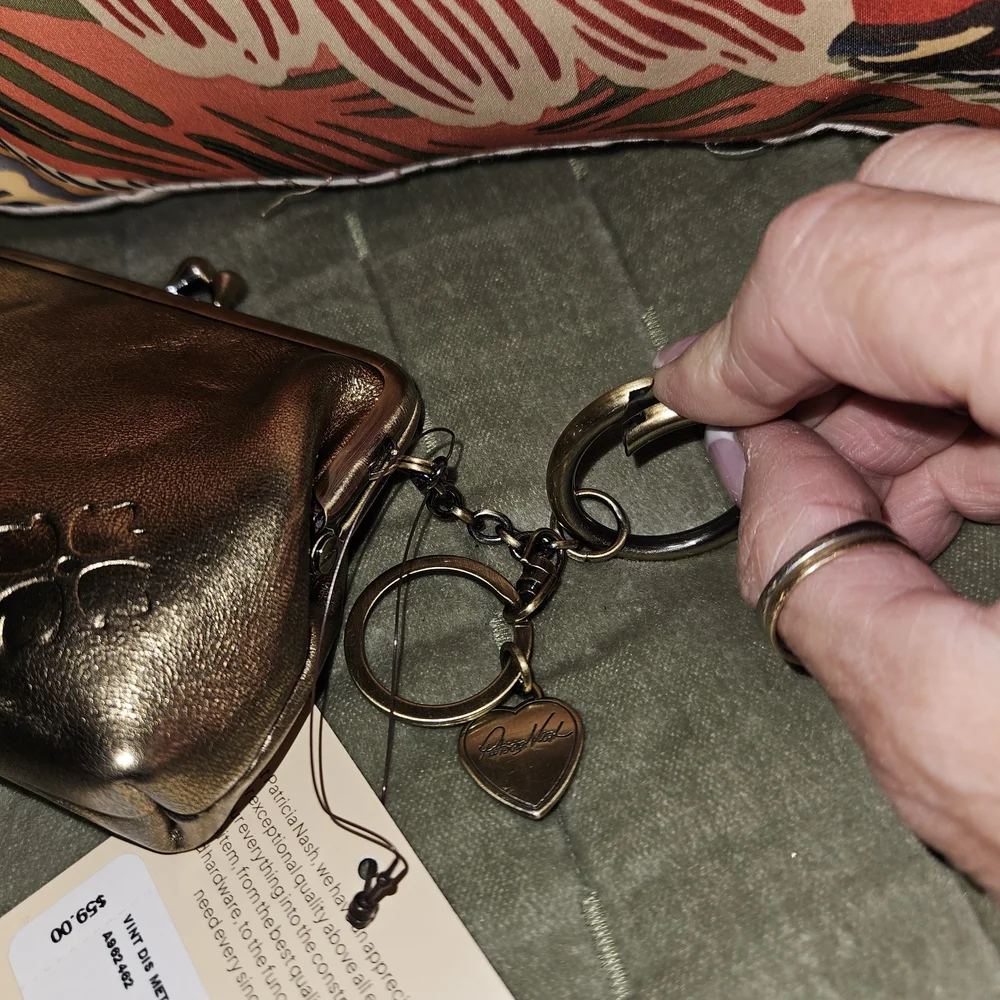 Patricia Nash Gold Key & Card Holder